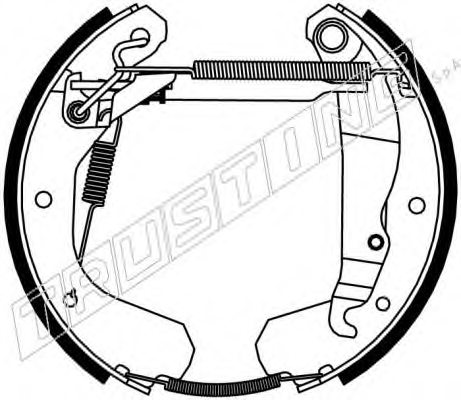 TRUSTING 6038 Brake Shoe Set